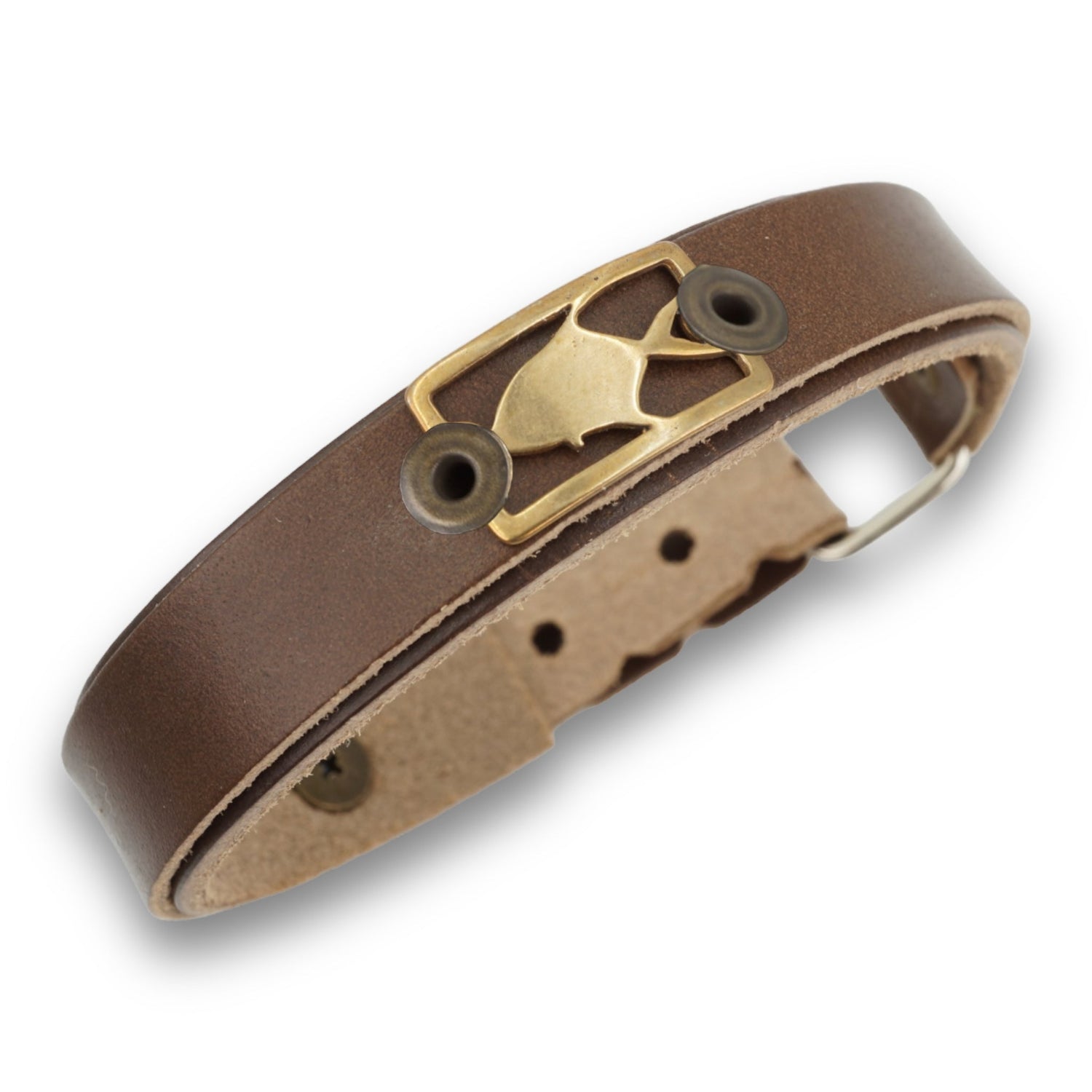 Sight Line Bronze Permit Bracelet - Skinny