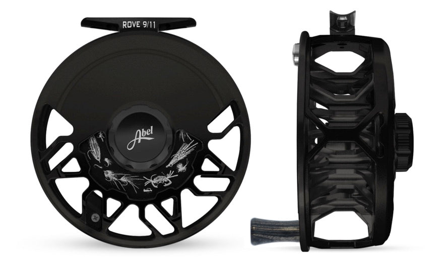Abel Rove 9/11 Satin Black Reel with Ebony Handle