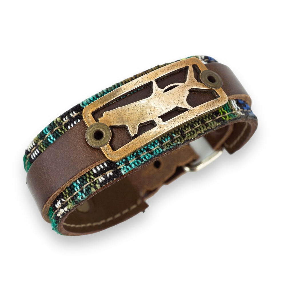 Sight Line Bronze + Textile Tarpon Bracelet