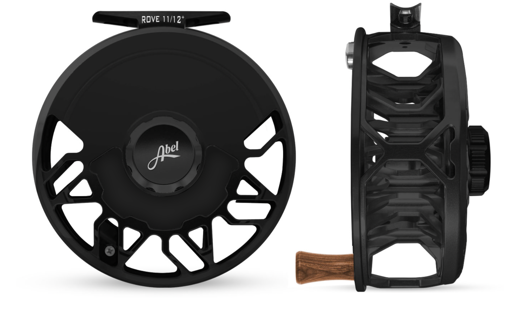 abel super 11 fly reel Abel ROVE 11/12+ REEL Black with Rosewood Handle – Seven Mile Fly Shop