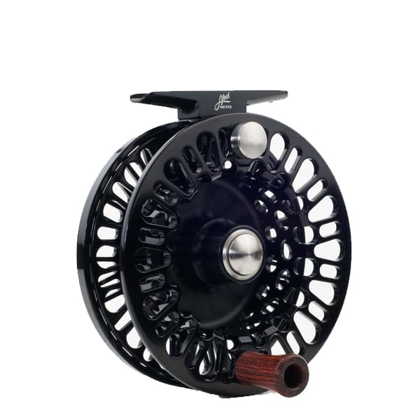 abel super 10 fly reel Abel x SMFS super solid-9/10Black w/ Black Drag Knob & Ebony Handle – Seven Mile Fly Shop