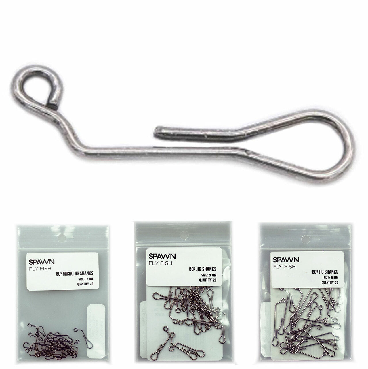 Spawn 60 Degree Jig Shanks (20mm)