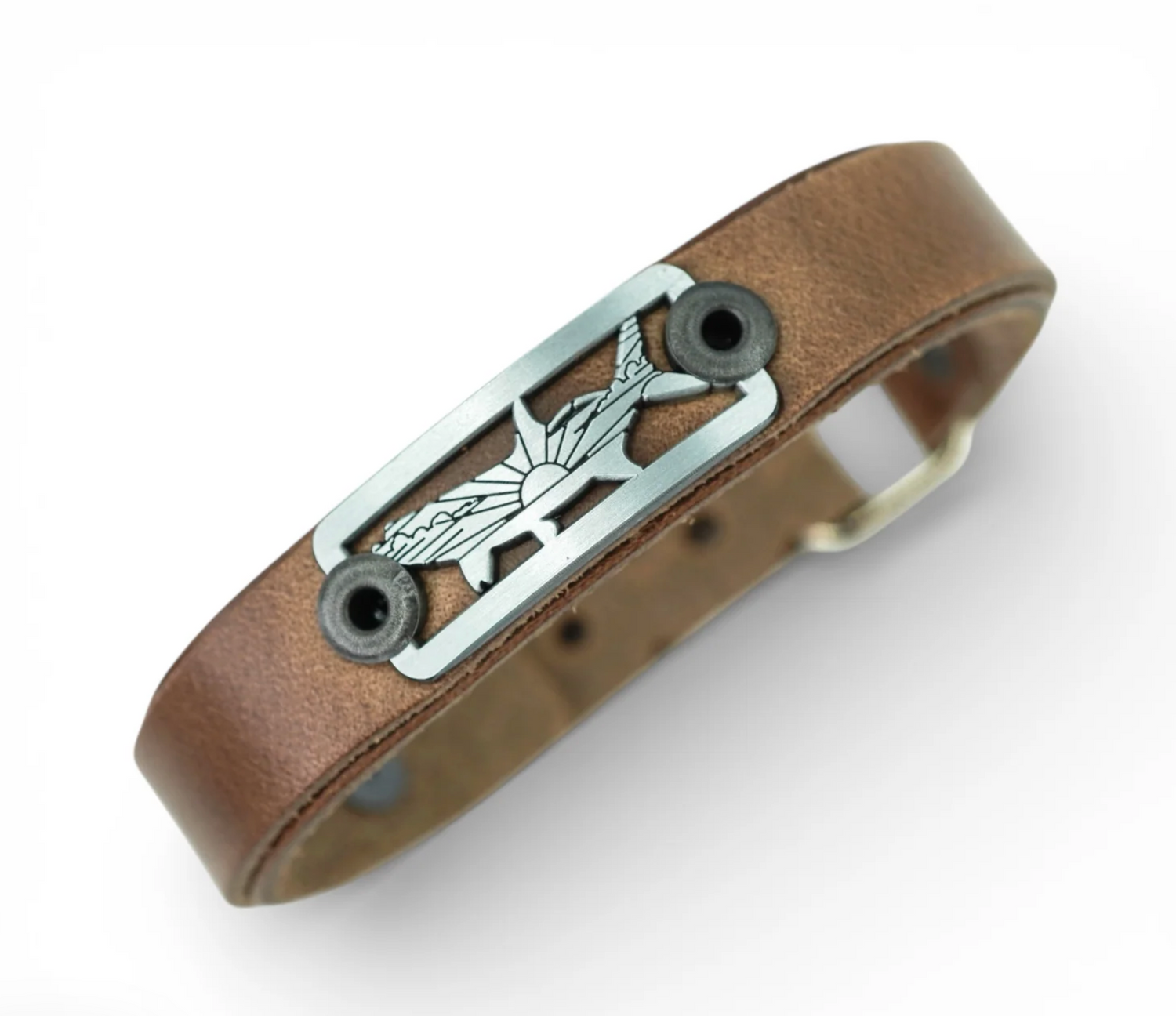 Sight Line Leather Bracelet - Skinny