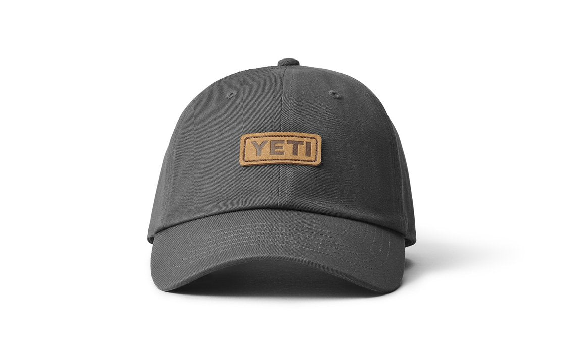 Yeti Leather Logo Soft Crown Hat