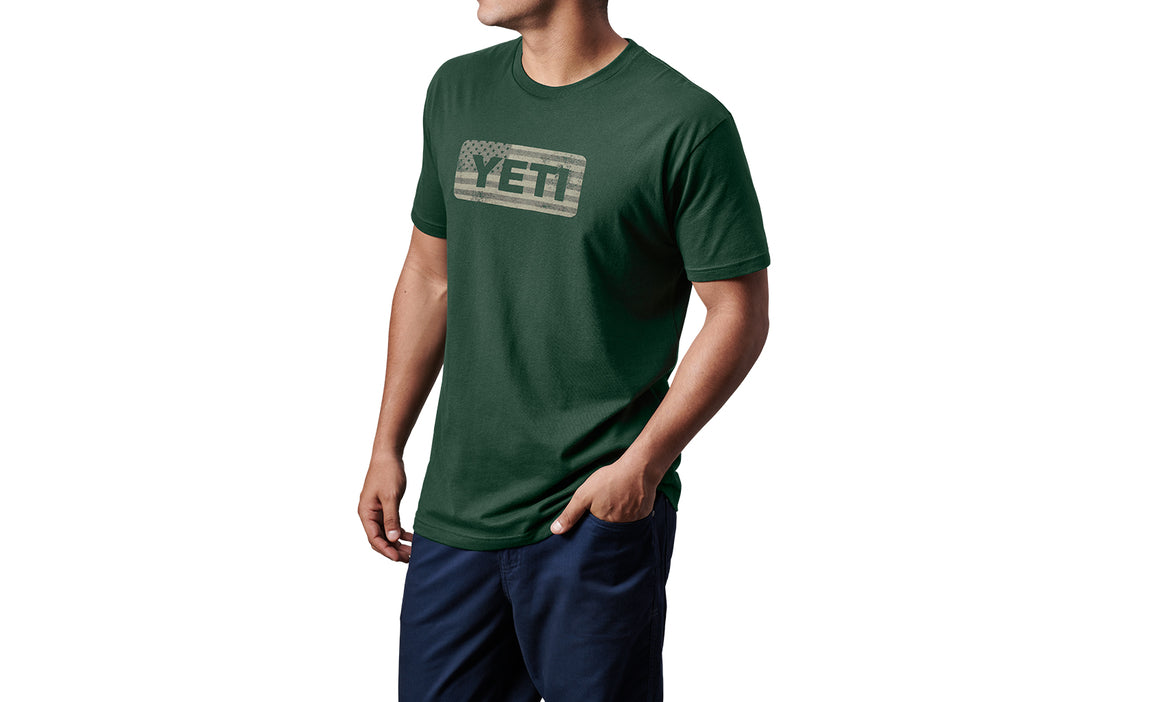 Yeti Flag Badge SS T-shirt