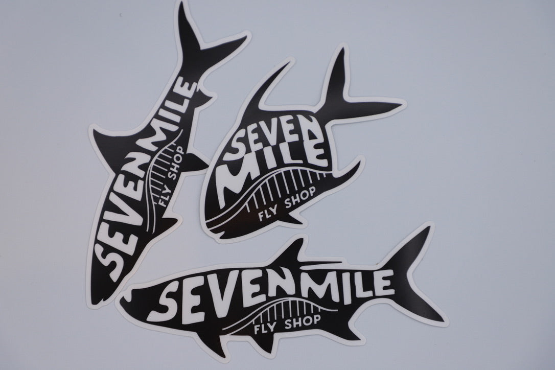 Seven Mile Fly Shop Bridge Fish Sticker