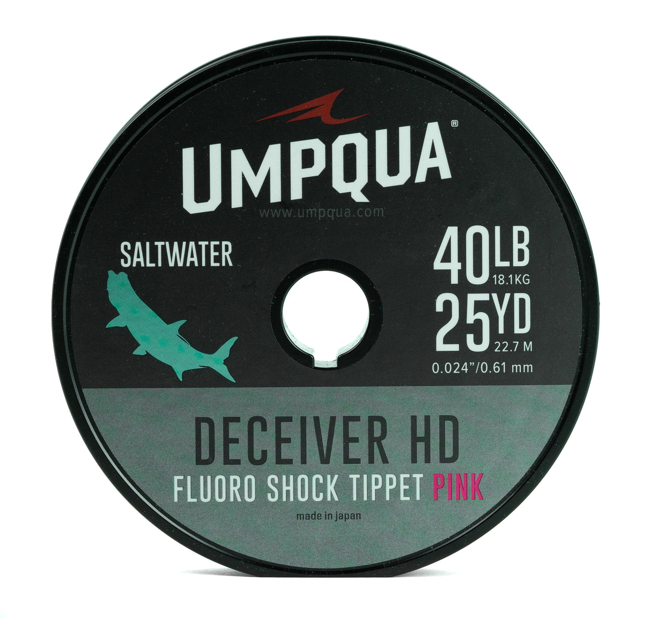 Umpqua Deceiver HD Saltwater Shock Tippet - Pink (25 YDS)