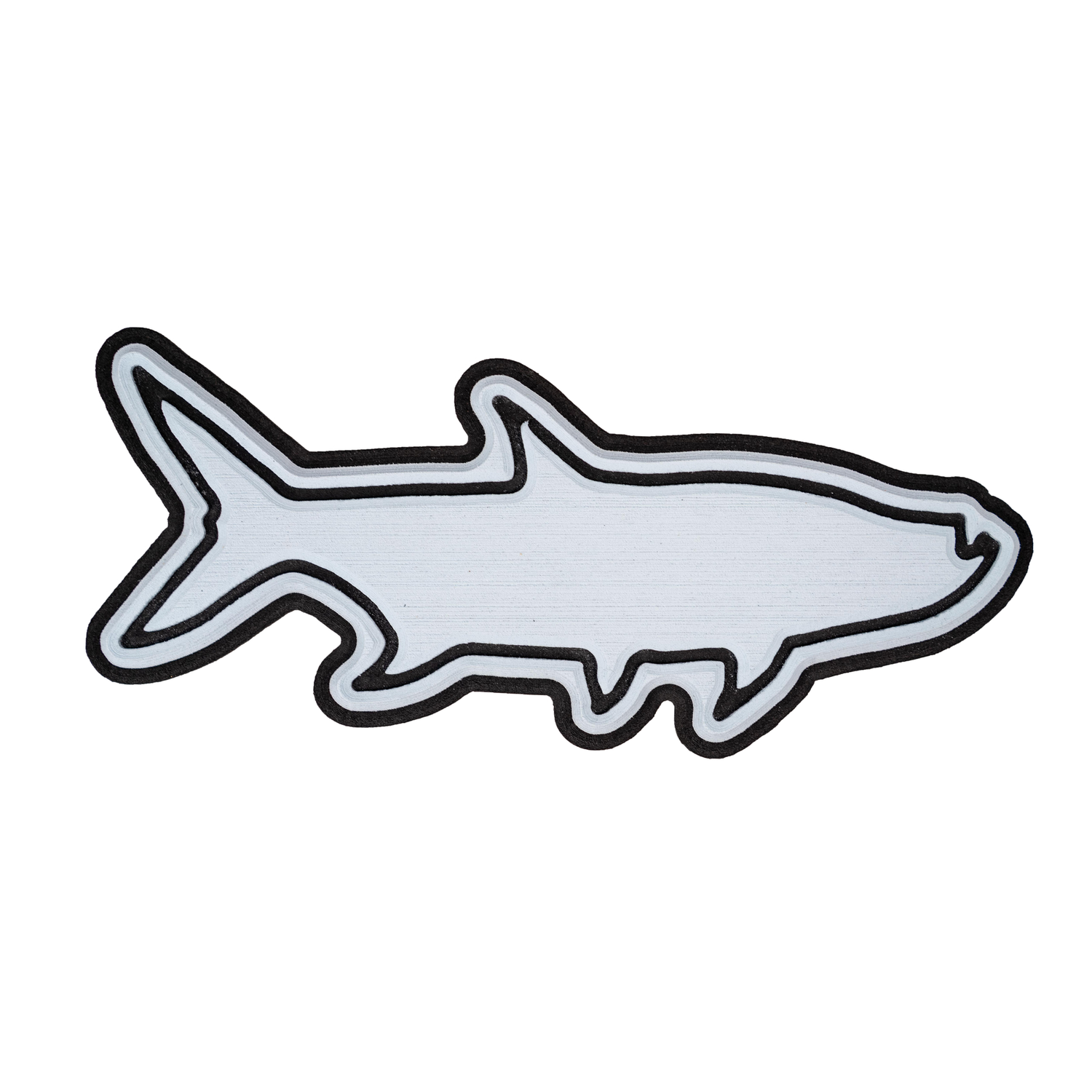 Carbon Marine Fish Sticker