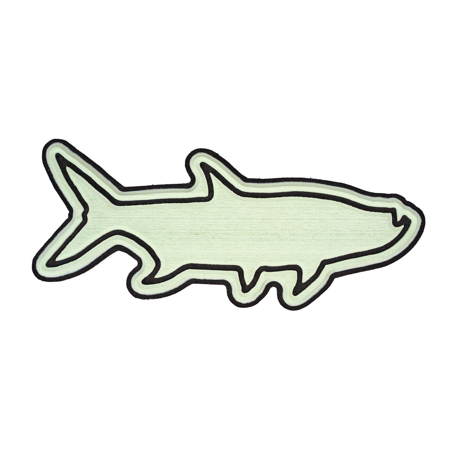 Carbon Marine Fish Sticker