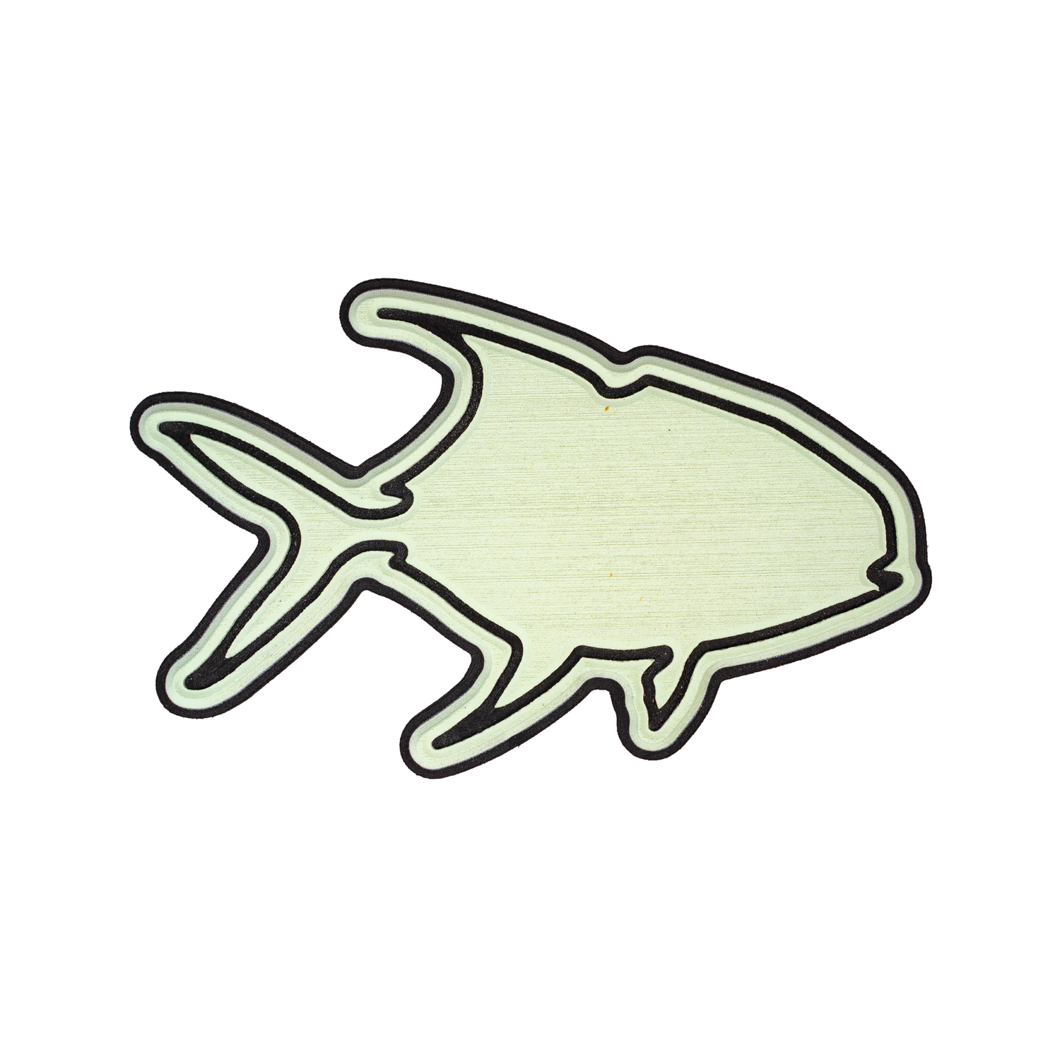 Carbon Marine Fish Sticker