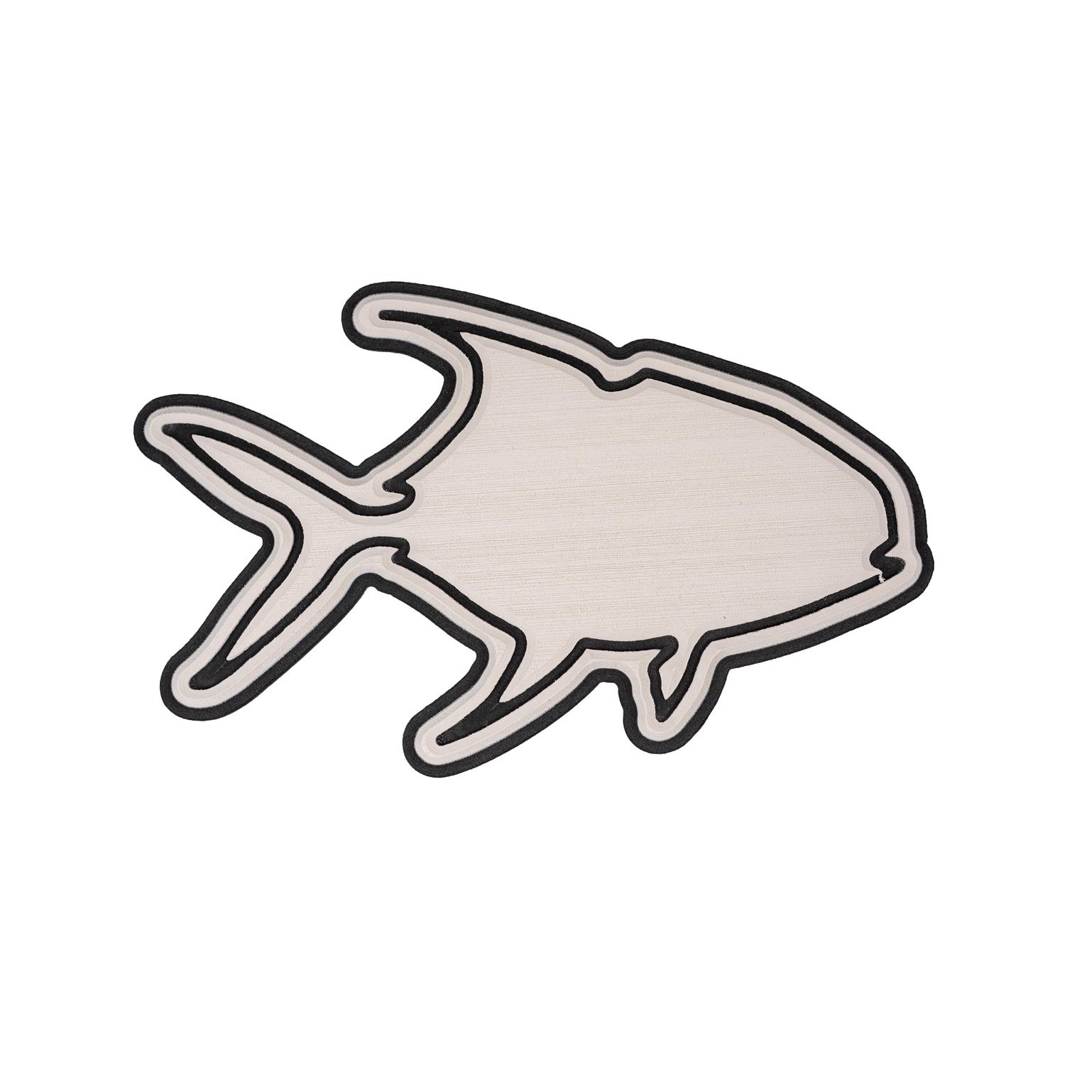 Carbon Marine Fish Sticker