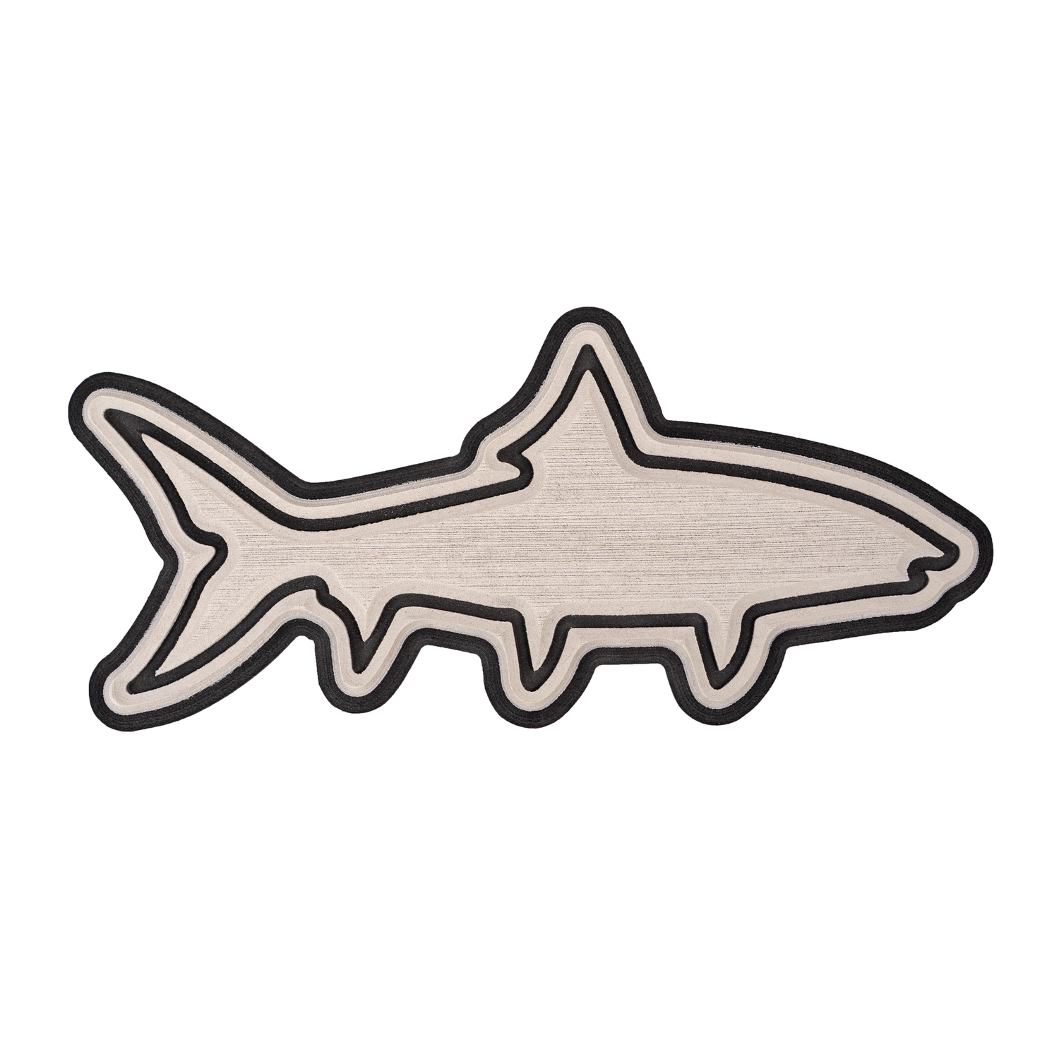 Carbon Marine Fish Sticker